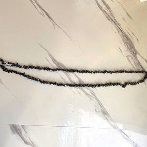 Hematite gem necklace, original price $30, 35 inches